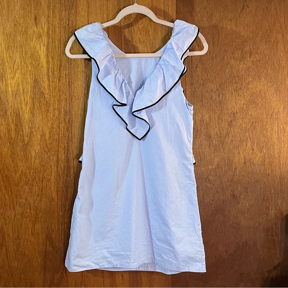 ZARA Blue Dress w Ruffles Sz XS - Picture 4 of 4